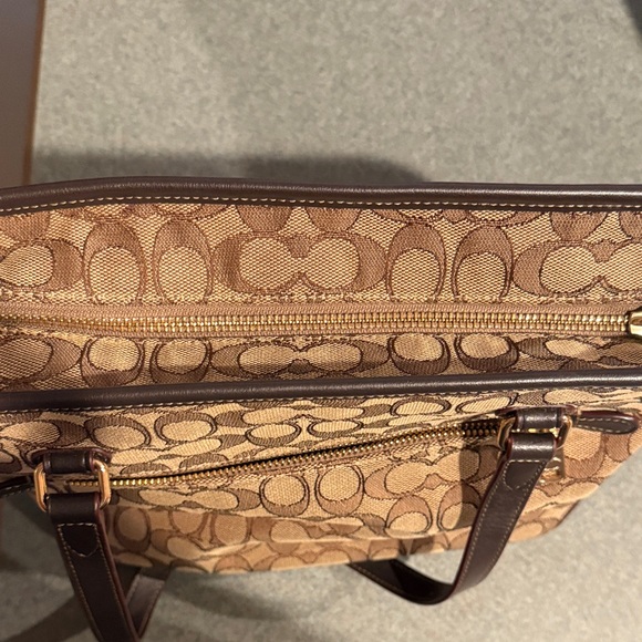 Coach Brown Signature Tote Bag - Picture 8 of 10